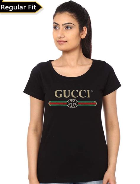 gucci black t shirt women& 39|gucci t shirt women original.